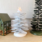 Lune Pinecone Candlestick Holder White Small - Pure Apotheca