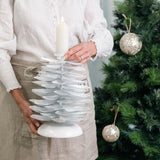 Lune Pinecone Candlestick Holder White Small - Pure Apotheca