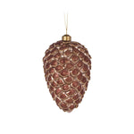 LUXE BROWN FROSTED PINECONE ORNAMENT - Pure Apotheca