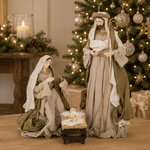 Luxe Nativity 3 Piece Set Green 40cm - Pure Apotheca
