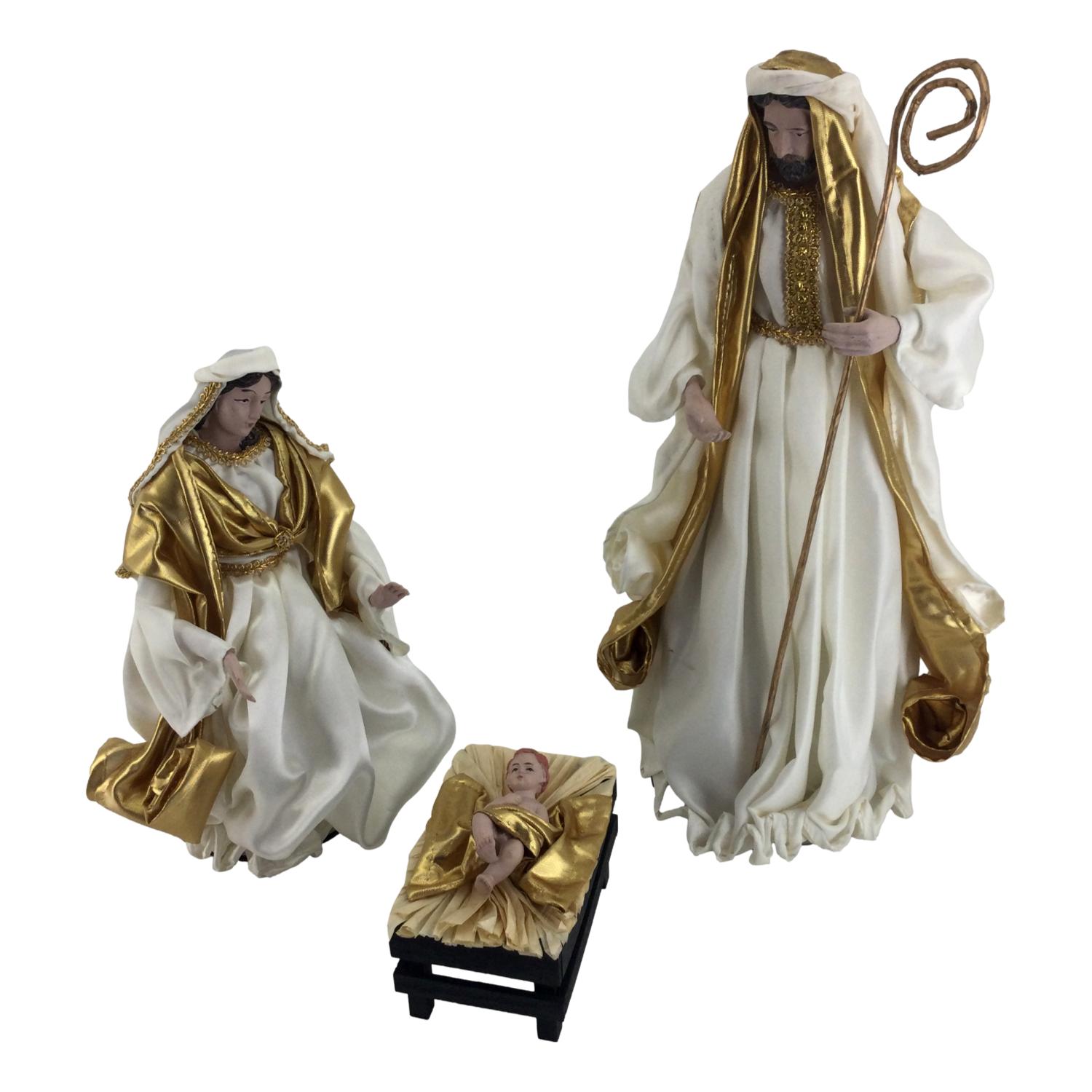 Luxe Nativity 3 Piece Set Ivory Gold - Pure Apotheca