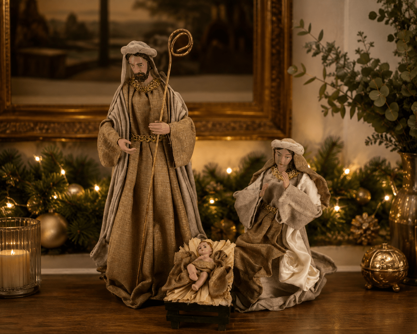 Luxe Nativity 3 Piece Set Natural Champagne - Pure Apotheca