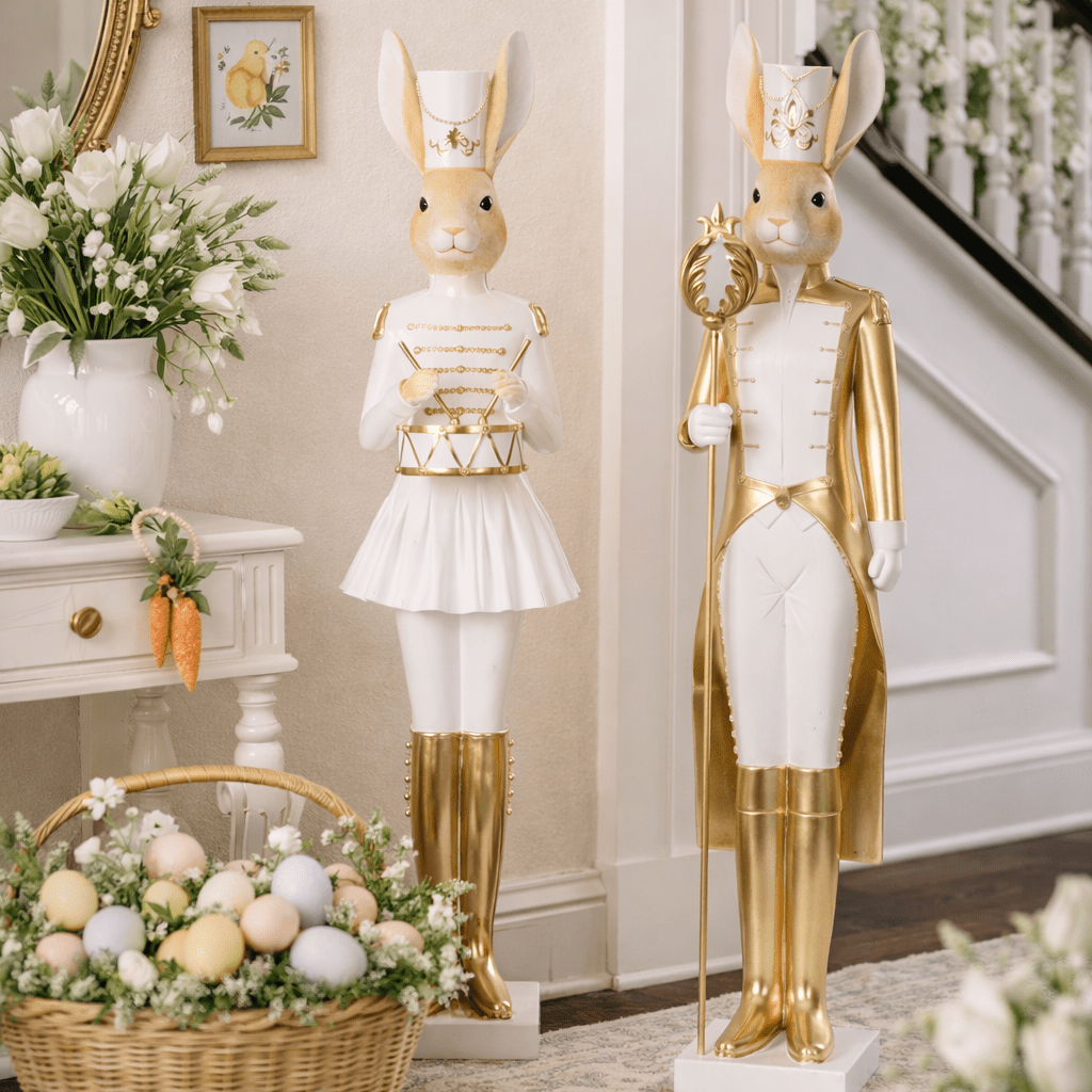 LUXE RABBIT NUTCRACKER WITH STAFF - Pure Apotheca