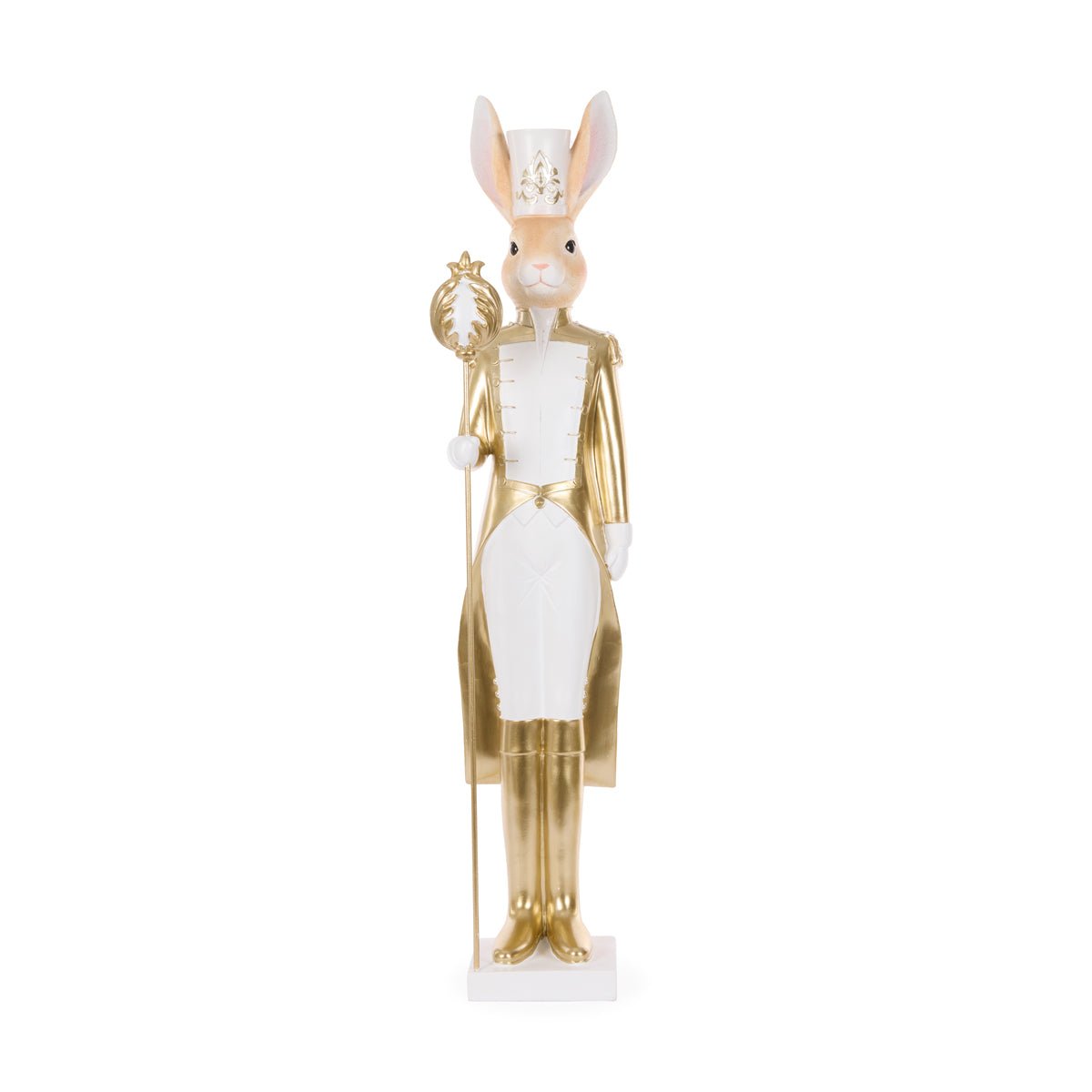 LUXE RABBIT NUTCRACKER WITH STAFF - Pure Apotheca