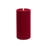 LUXE VELVET CANDLE 20X10CM RED LGE - Pure Apotheca