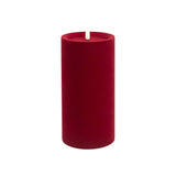 LUXE VELVET CANDLE 20X10CM RED LGE - Pure Apotheca