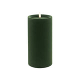 LUXE VELVET CANDLE LED GREEN 20X10 - Pure Apotheca