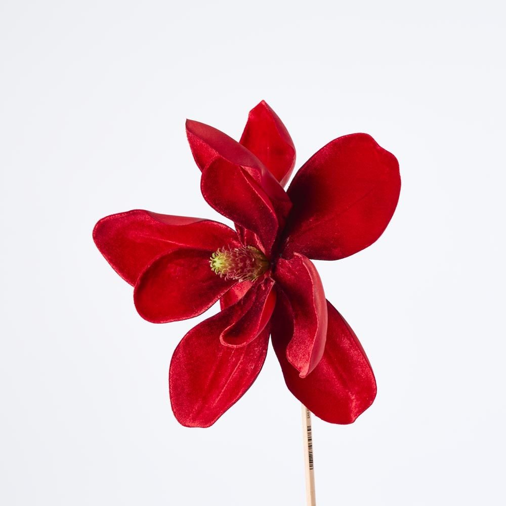 Luxe Velvet Clip On Magnolia Large Red - Pure Apotheca