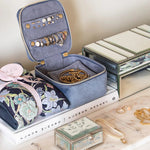 Luxe Velvet Jewellery Cube Storm - Pure Apotheca