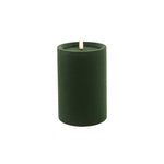LUXE VELVET LED CANDLE 15X10 GREEN MEDIUM - Pure Apotheca