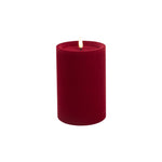 LUXE VELVET LED CANDLE 15X10 RED MED - Pure Apotheca
