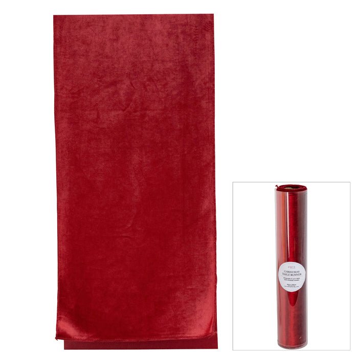 LUXE VELVET TABLE RUNNER 200CM RED - Pure Apotheca