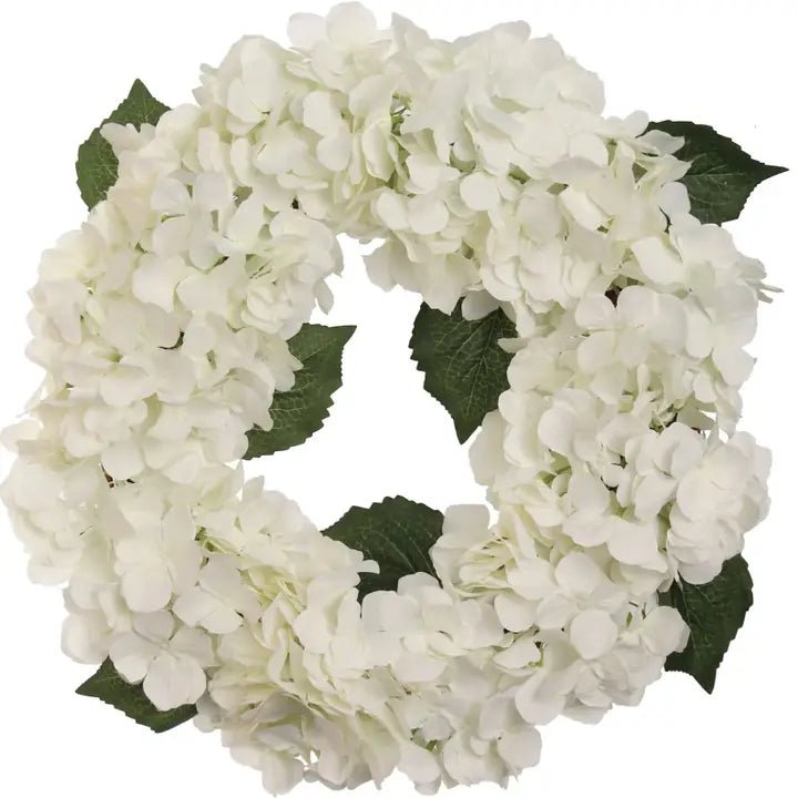 LUXE WHITE HYDRANGEA WREATH - Pure Apotheca