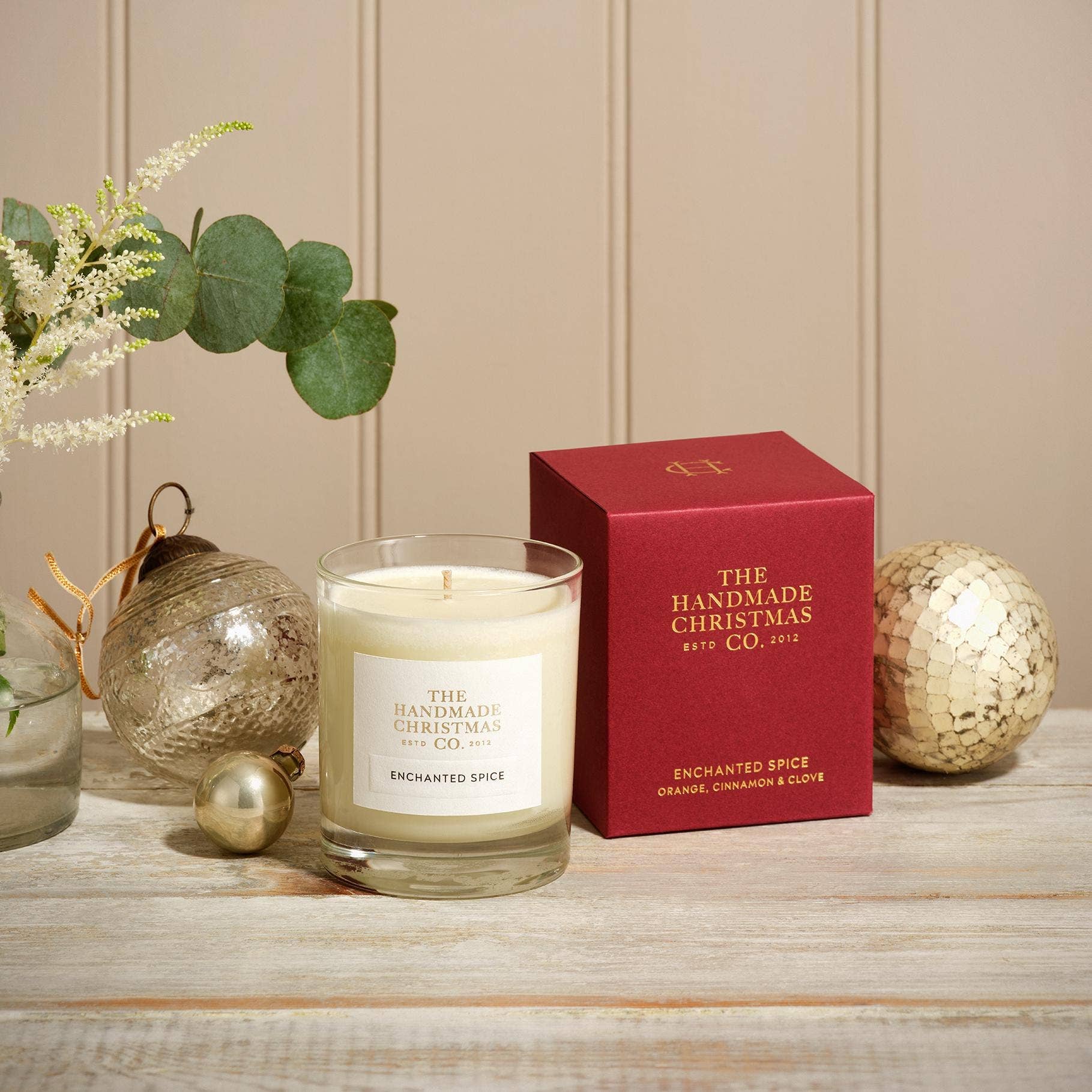 Luxury Handmade Christmas Soy Wax Candle - Enchanted Spice - Pure Apotheca