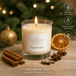 Luxury Handmade Christmas Soy Wax Candle - Enchanted Spice - Pure Apotheca