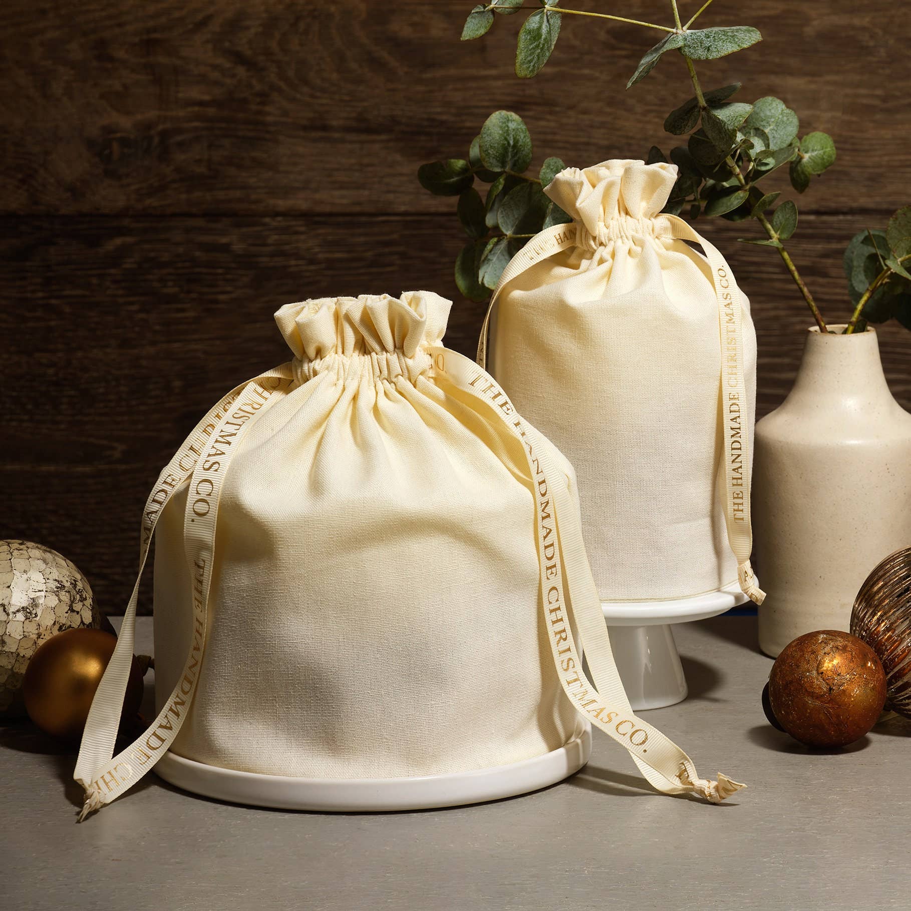 Luxury Handmade Winter Botanical Christmas Pillar Candle Soy - Pure Apotheca