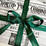 Made In Santa's Workshop Christmas Bottle Green Ribbon - 3m - Pure Apotheca