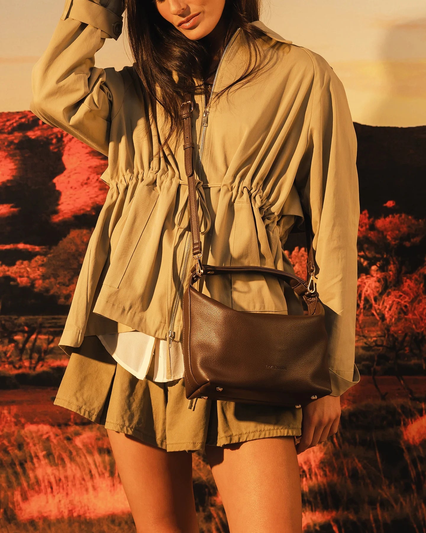 Madeline Shoulder Bag Chocolate - Pure Apotheca