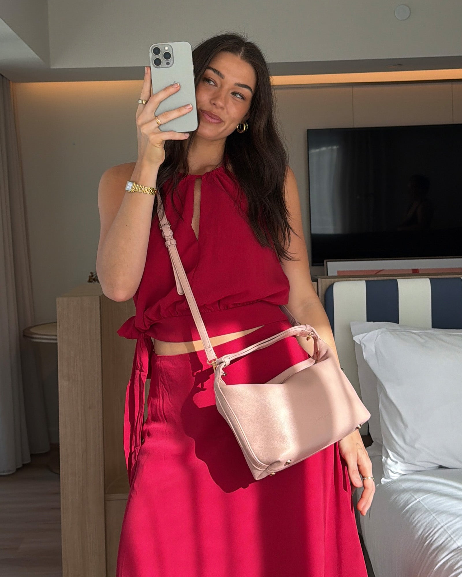 Madeline Shoulder Bag Dusty Pink - Pure Apotheca