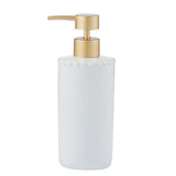 Maeve Cer Soap Dispenser 7.5x18.5cm White - Pure Apotheca