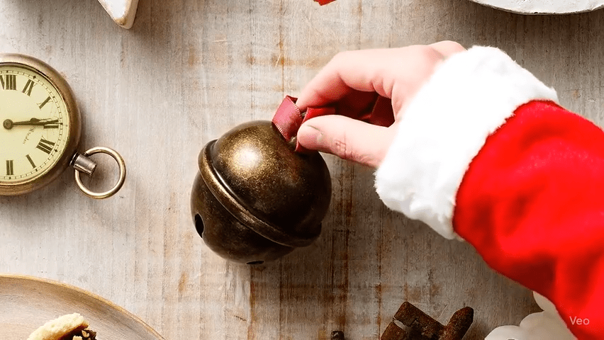 Magical Reindeer Sleigh Bell Antique Brass - Pure Apotheca