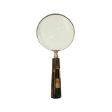 Magnifying Glass Horn Handle Nickel Finish - Pure Apotheca