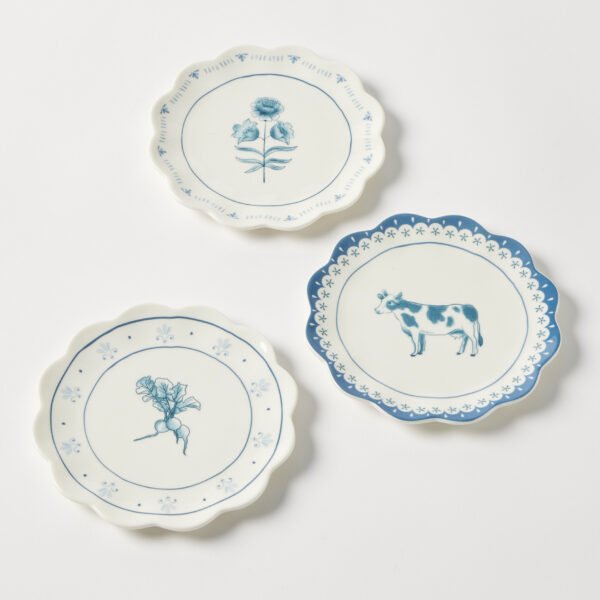 Maison Bleue Petite Plate - 3 Asst Designs - Pure Apotheca
