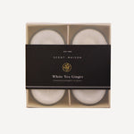 Maison Glass Tealights White Tea Ginger Set/4 - Pure Apotheca