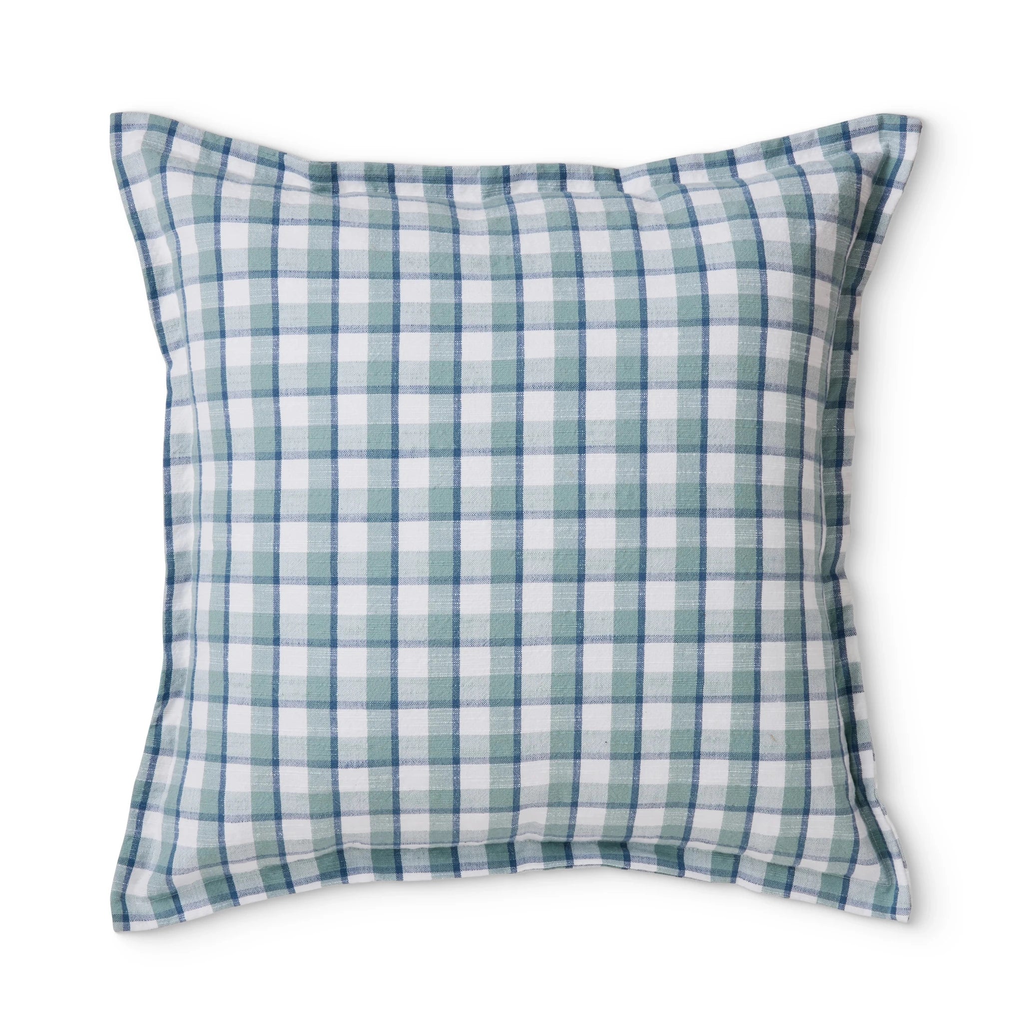 MALDON BLUE CHECK CUSHION 50CM - Pure Apotheca