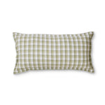 MALDON GREEN CHECK CUSHION 35x70CM - Pure Apotheca