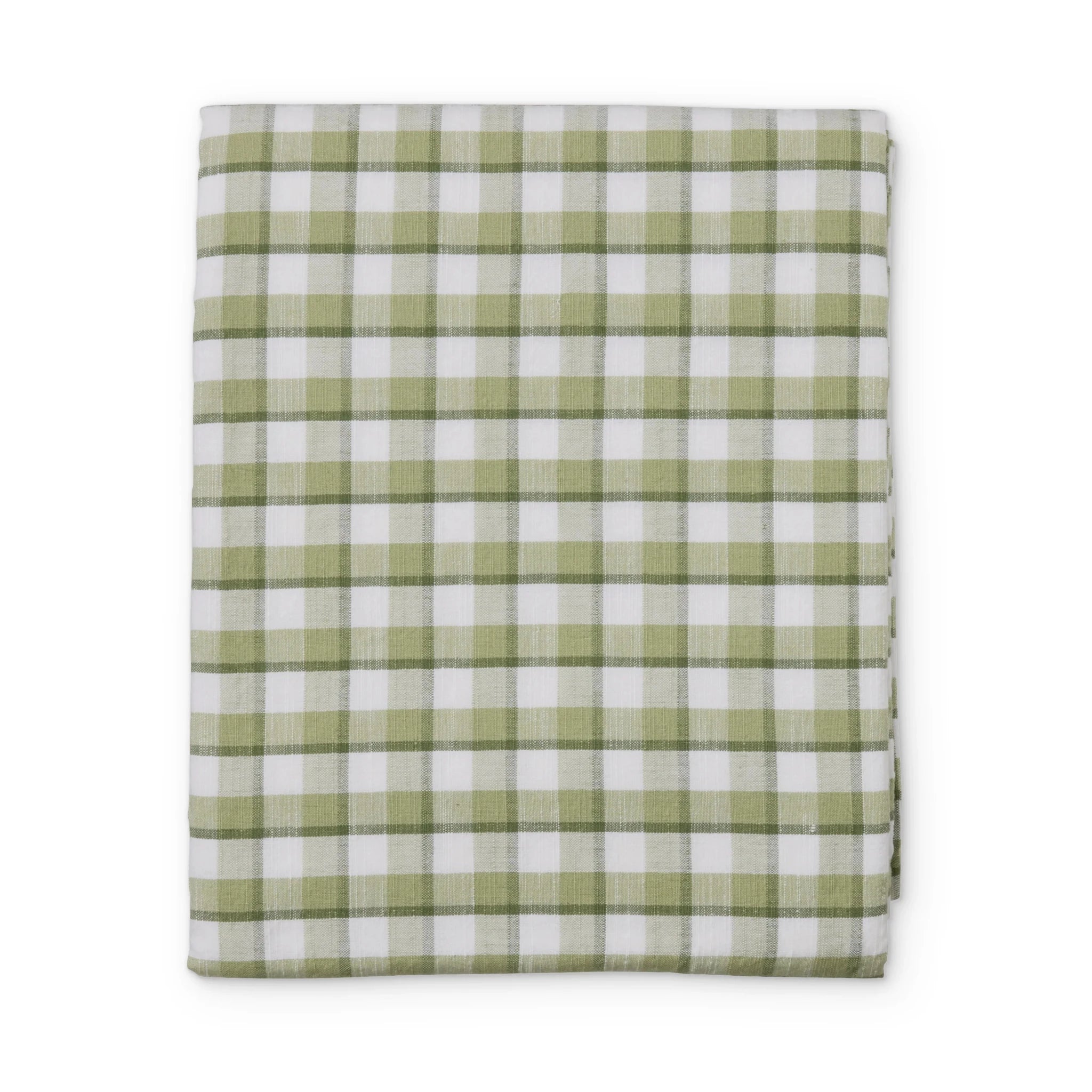 MALDON GREEN CHECK TABLECLOTH 150X250CM - Pure Apotheca