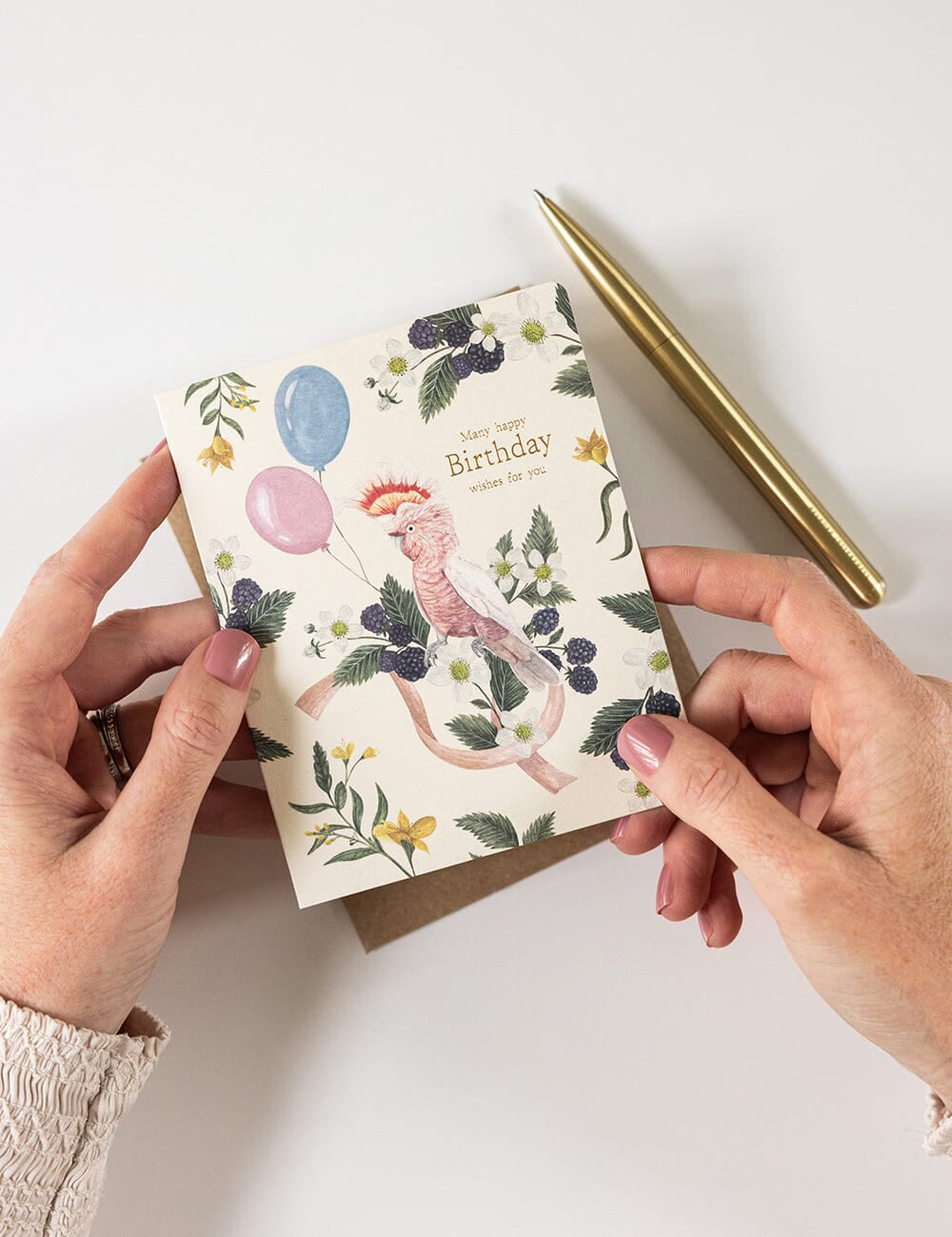 Many Happy Birthday Wishes for You Cockatoo Card - Pure Apotheca