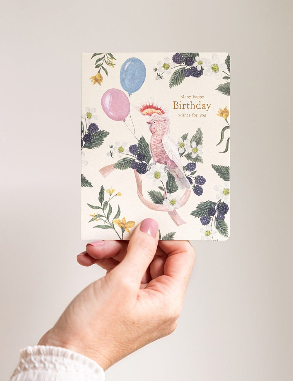 Many Happy Birthday Wishes for You Cockatoo Card - Pure Apotheca