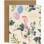 Many Happy Birthday Wishes for You Cockatoo Card - Pure Apotheca