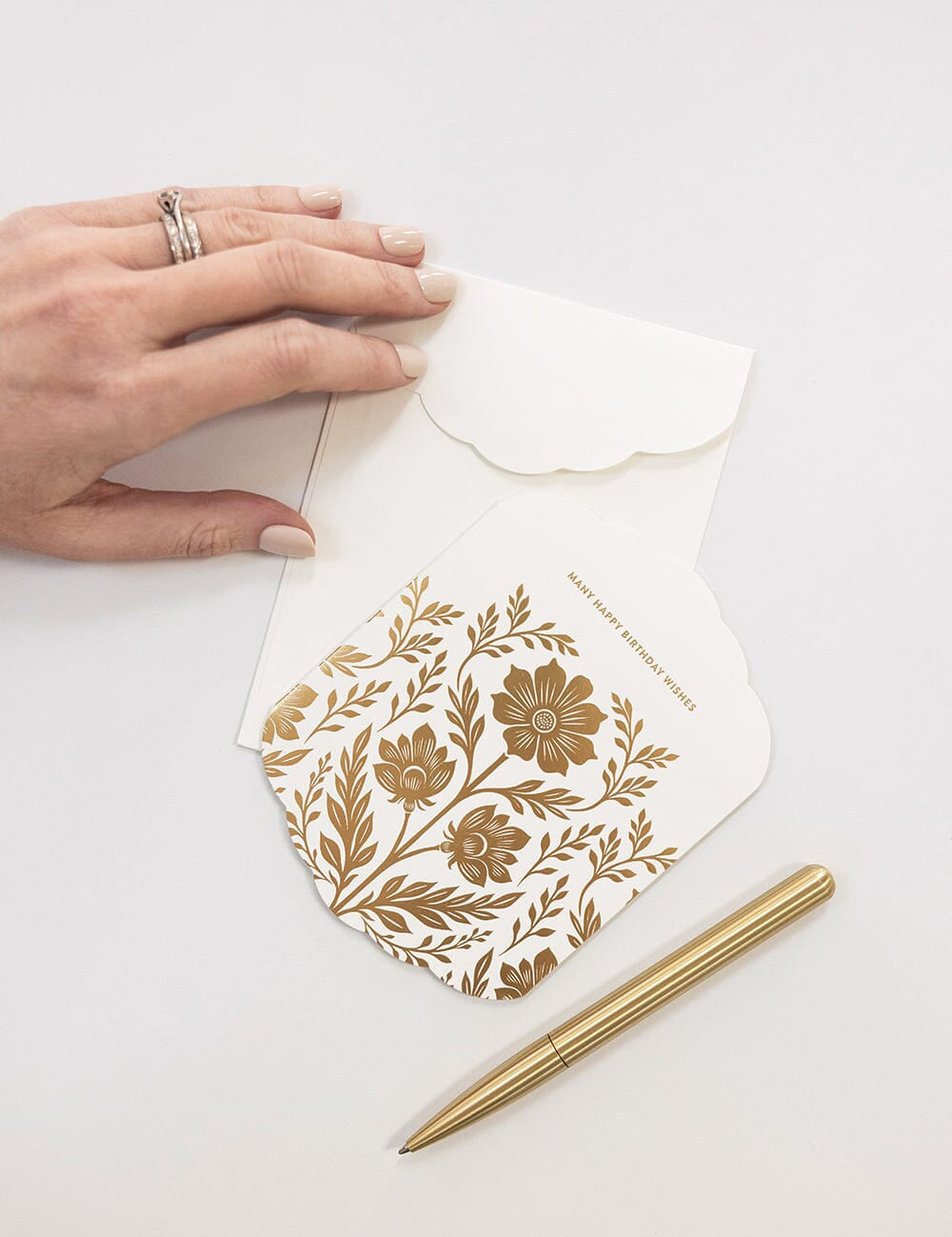 Many Happy Birthday Wishes Scallop Card - Pure Apotheca