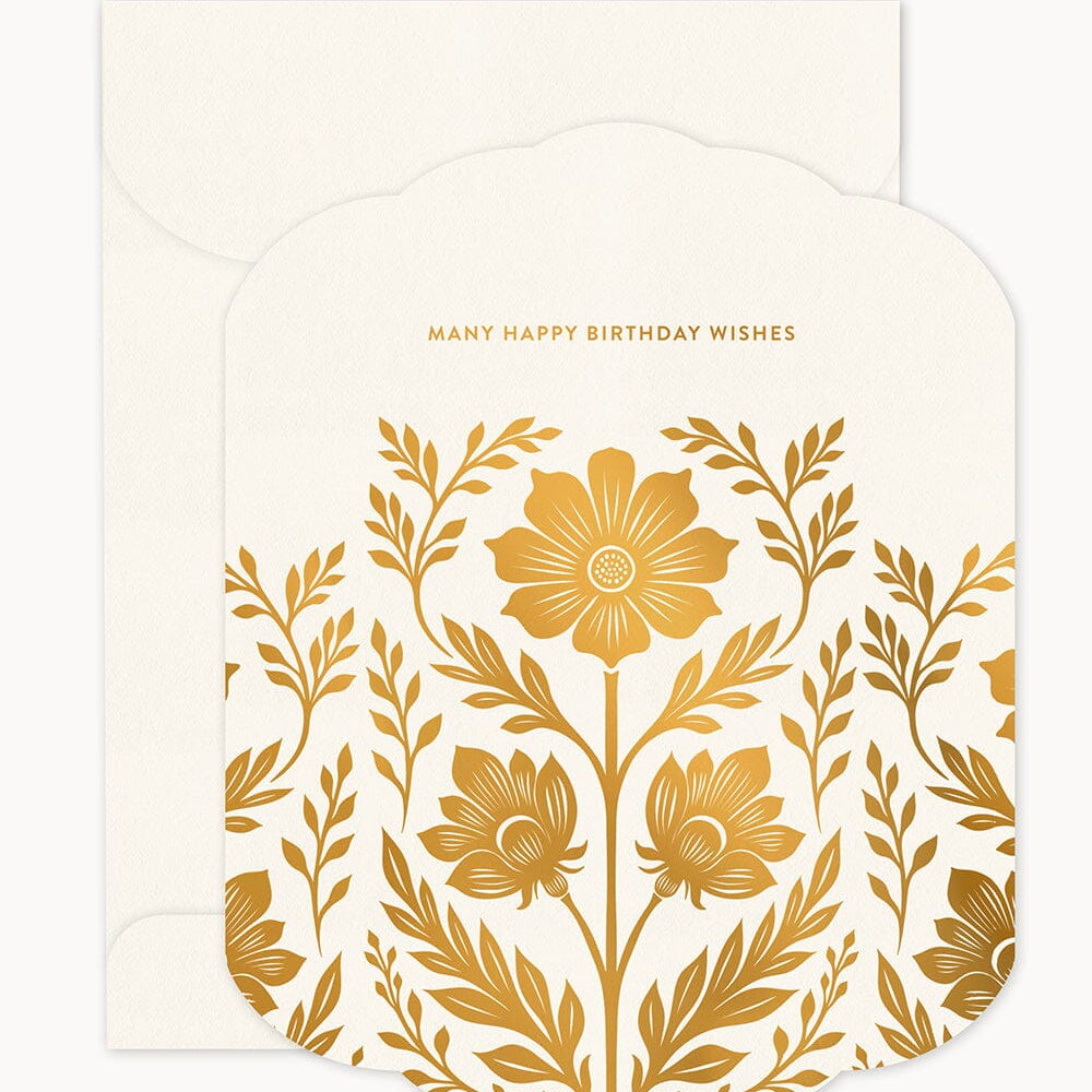 Many Happy Birthday Wishes Scallop Card - Pure Apotheca