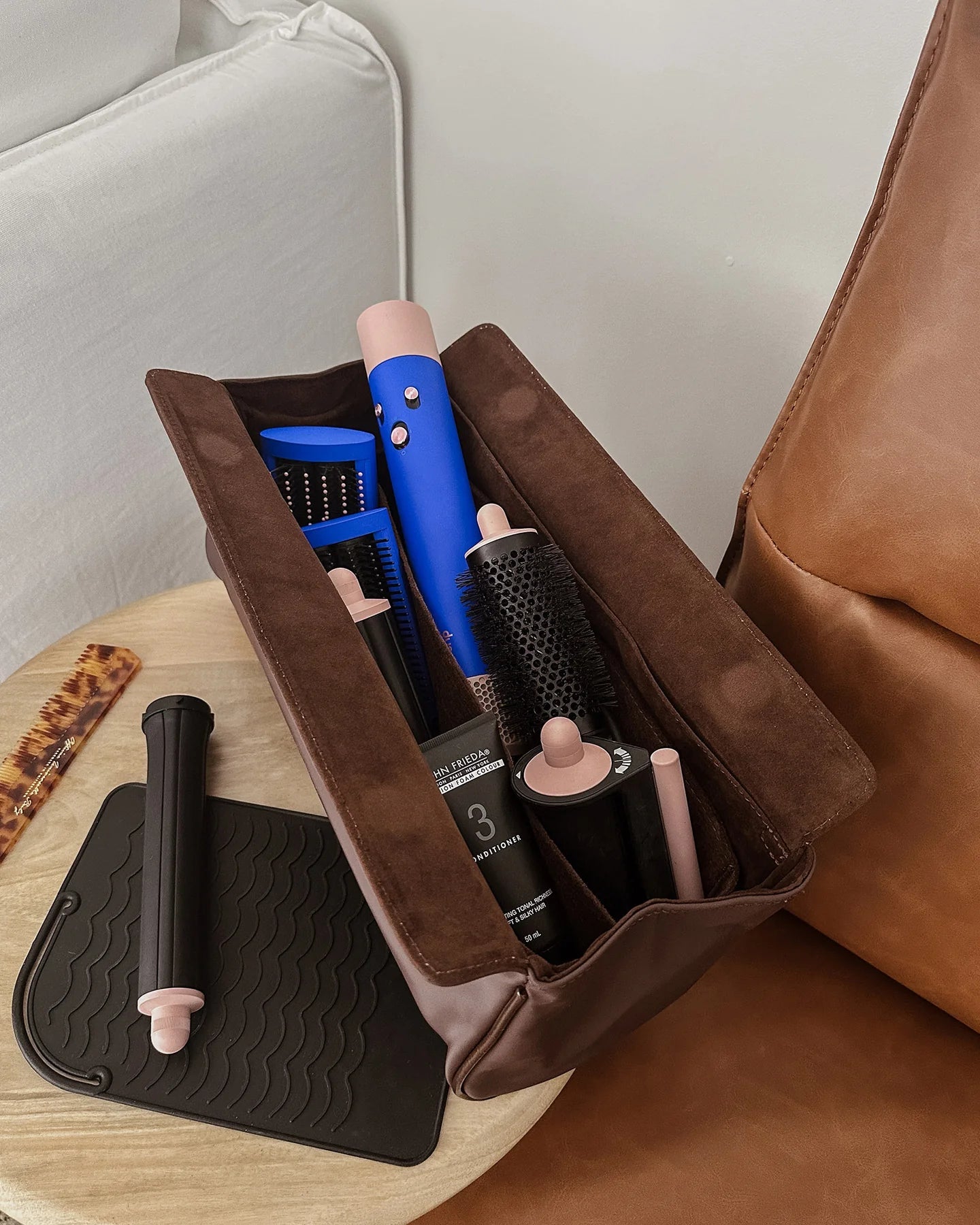 Margot Hair Tool Case Chocolate - Pure Apotheca