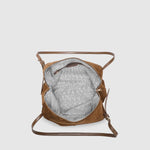 Marissa Suedette Shoulder Bag Cognac - Pure Apotheca