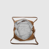 Marissa Suedette Shoulder Bag Cognac - Pure Apotheca