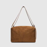 Marissa Suedette Shoulder Bag Cognac - Pure Apotheca