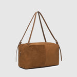 Marissa Suedette Shoulder Bag Cognac - Pure Apotheca