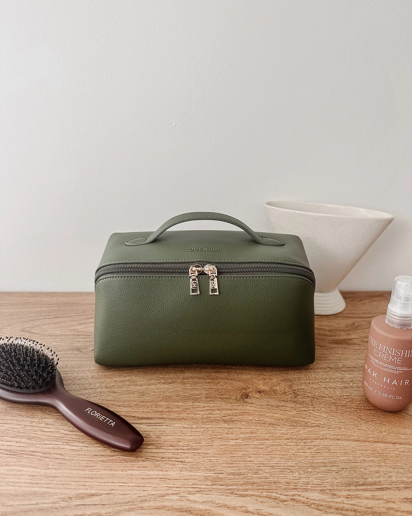 Mary Cosmetic Bag Olive - Pure Apotheca