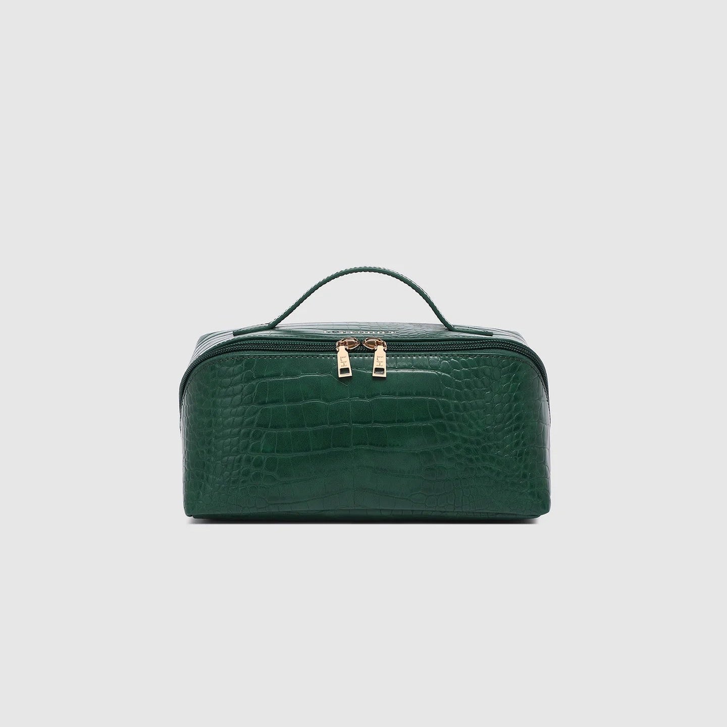 Mary Cosmetic Case Croc Forest Green - Pure Apotheca