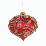 MATTE BEADED POINSETTIA ONION BAUBLE - Pure Apotheca