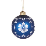 MATTE DARK BLUE AND WHITE WEDGEWOOD BAUBLE - Pure Apotheca