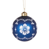 MATTE DARK BLUE AND WHITE WEDGEWOOD BAUBLE - Pure Apotheca