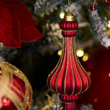 MATTE RED EMBELLISHED CHANDELIER FINIAL - Pure Apotheca