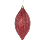 MATTE RED FEATHER DROP BAUBLE - Pure Apotheca
