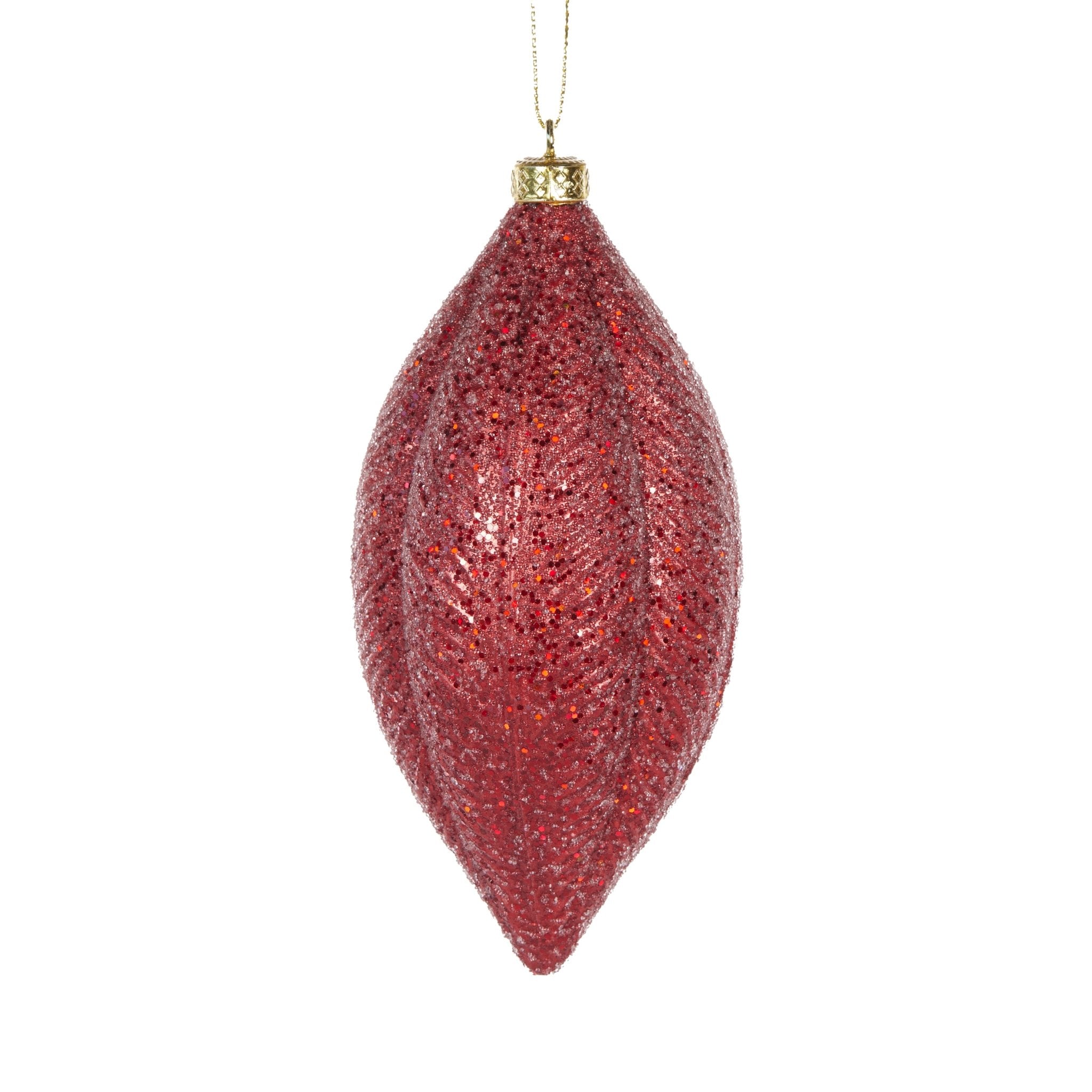 MATTE RED FEATHER DROP BAUBLE - Pure Apotheca