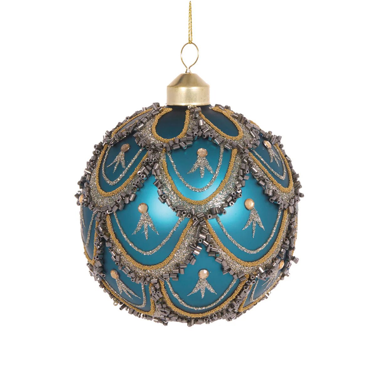 MATTE TEAL SCALLOPED BAUBLE - Pure Apotheca